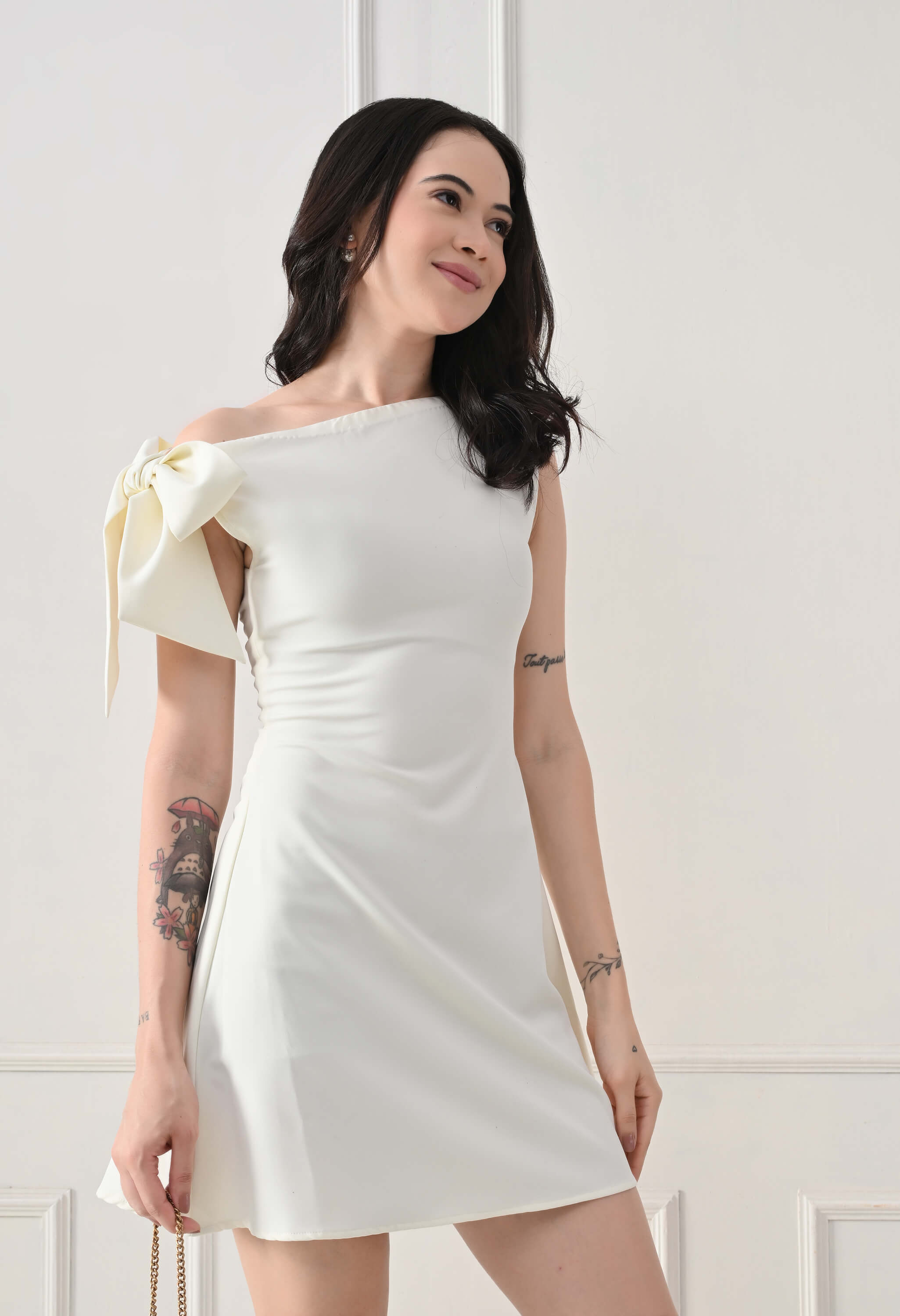 Ivory Luna Knot Dress