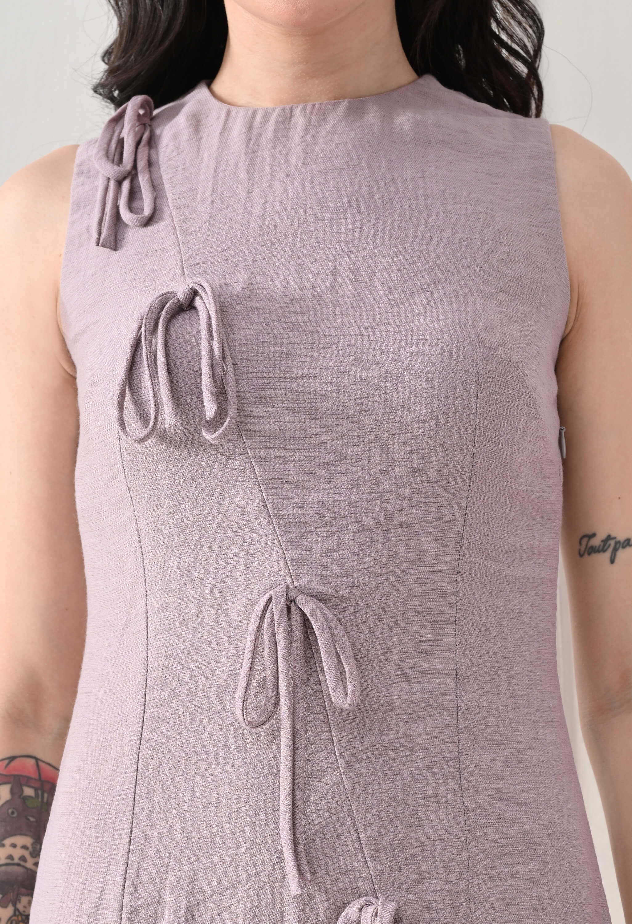 Lilac Ophelia Linen Dress