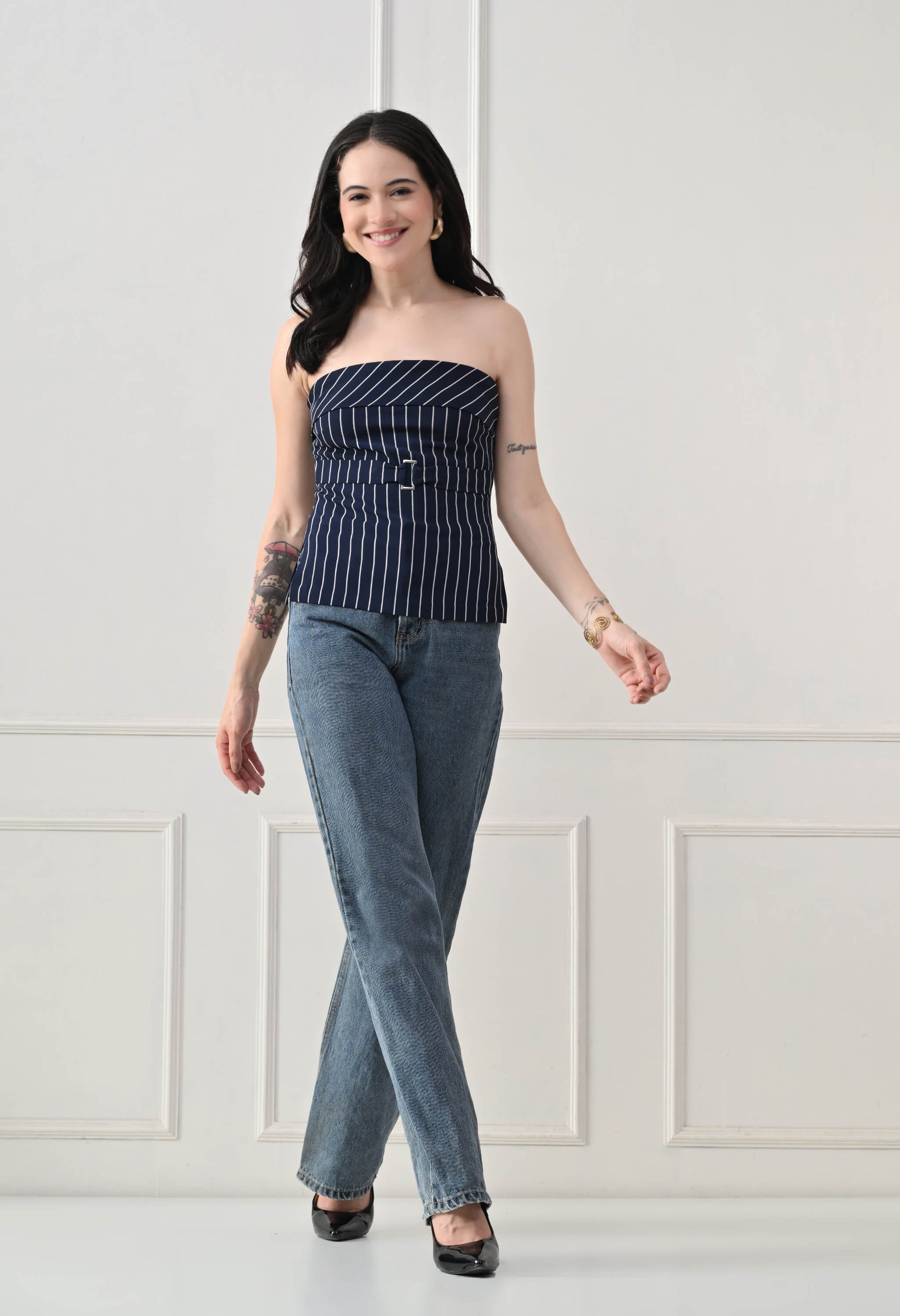 Navy Mia Top