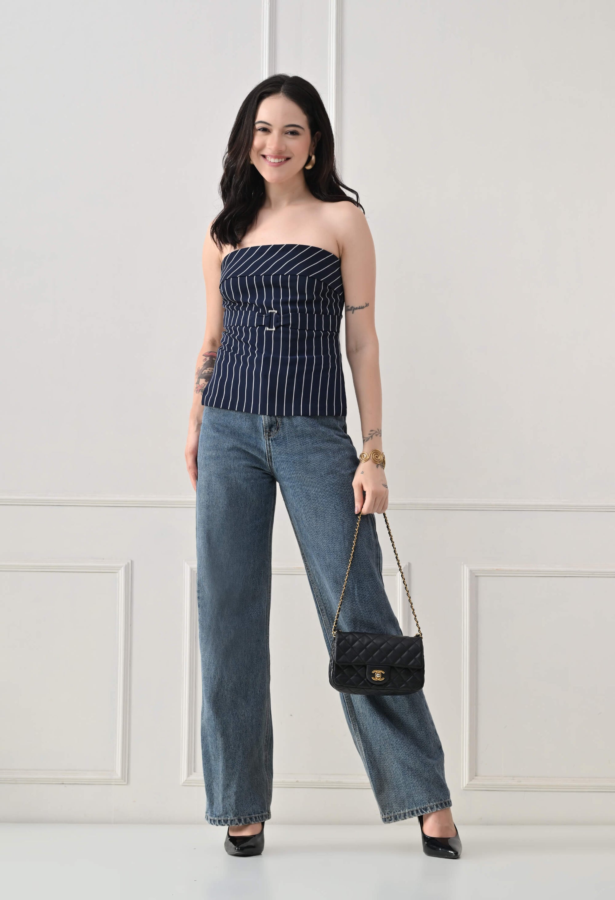 Navy Mia Top