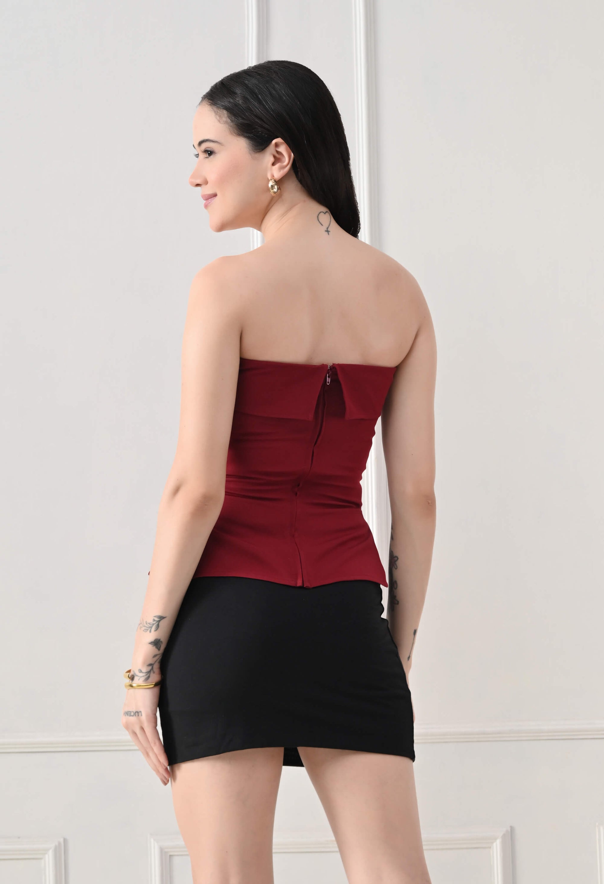 Burgundy Mia Top